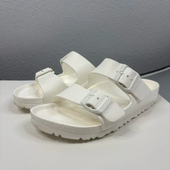 Birkenstock Arizona Essentials White Sandal Women’s 6 - Picture 2 of 12